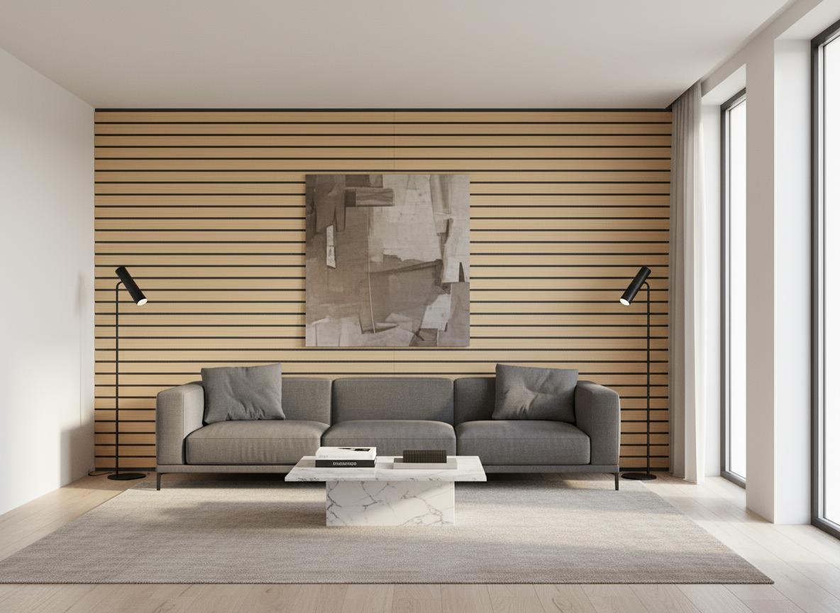 Wide Slat Acoustic Panels – SixtySixDesigns