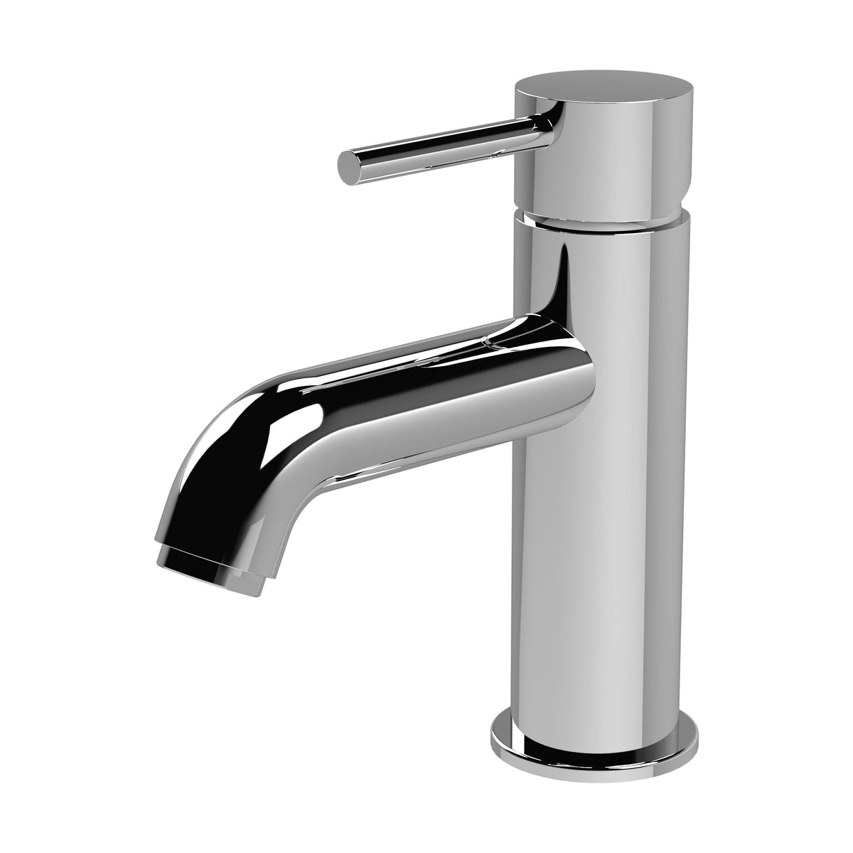 nuie choice Cartegena Chrome Mono Basin Mixer With Push Button Waste - Main product image