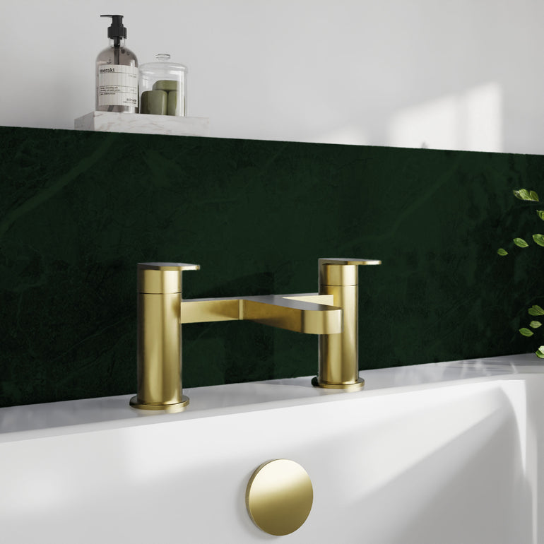 nuie choice Halstatt Brushed Brass Bath Filler - Lifestyle image