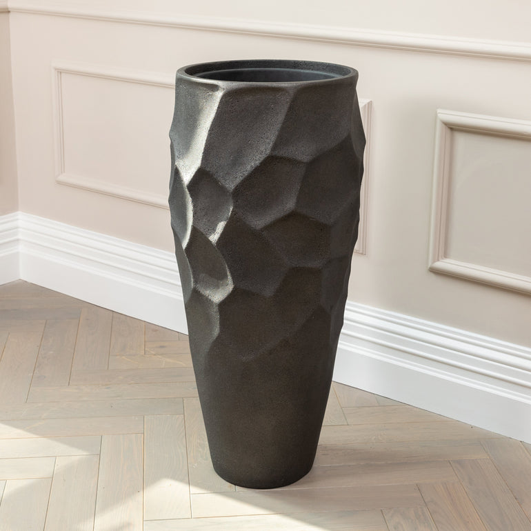 polystone plant pots Black Polystone Planter – SixtySixDesigns