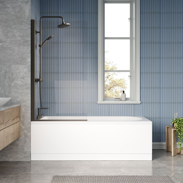nuie Barmby 1700mm x 700mm Round Single Ended Bath With Legs - Lifestyle image