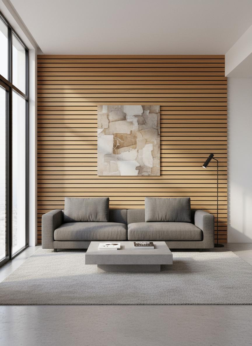 Wide Slat Acoustic Panels – SixtySixDesigns