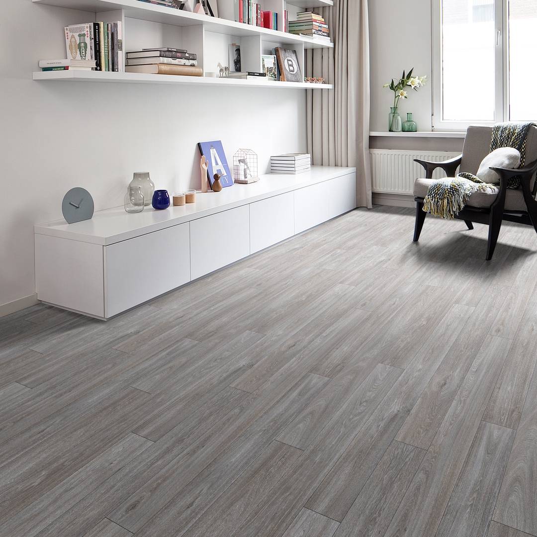 Luxury Tibet Ash Grey 8mm Laminate Flooring - 1.83m2 Pack