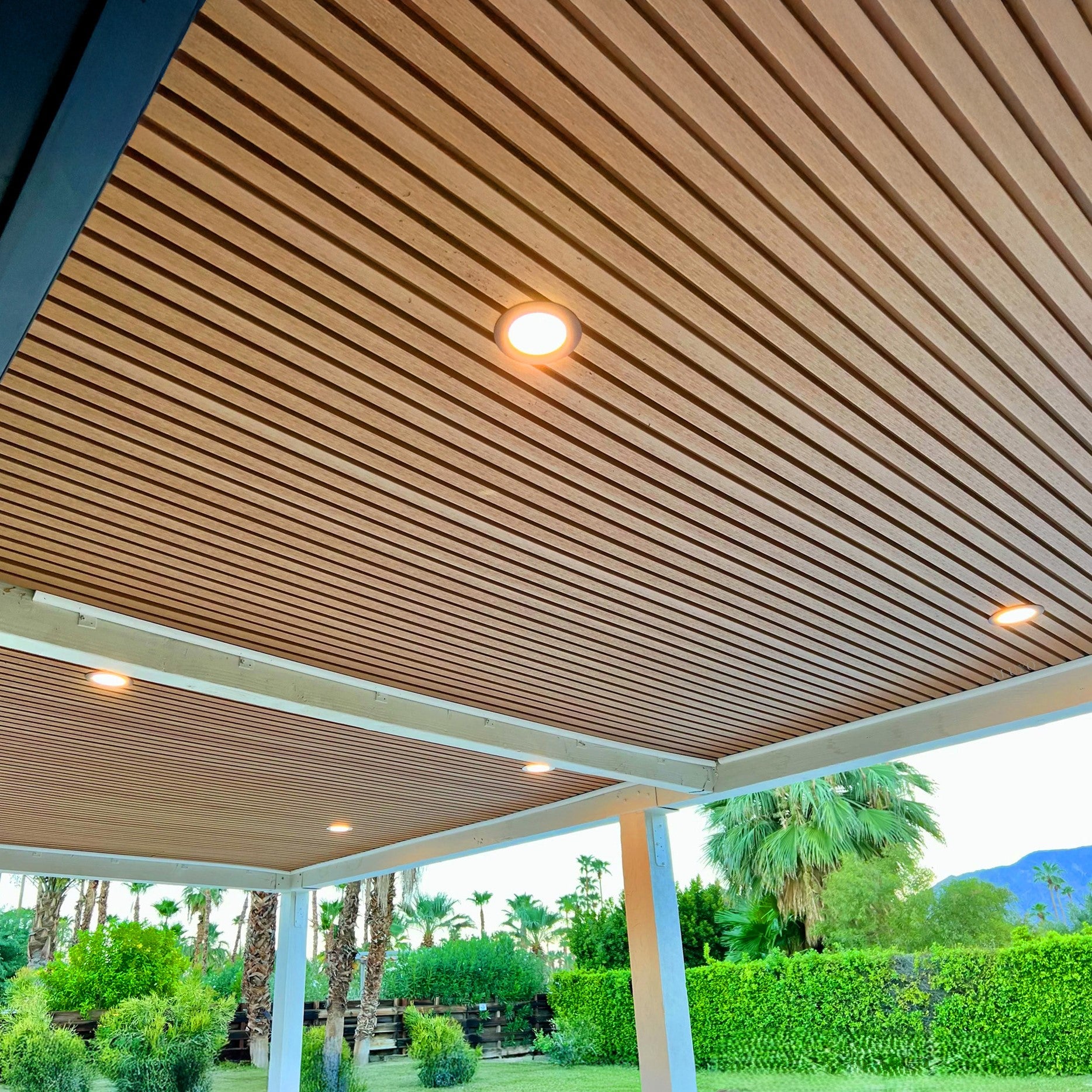 Premium Outdoor Composite Slat Wall Panels - 150x22cm & 180x22cm - Lig ...