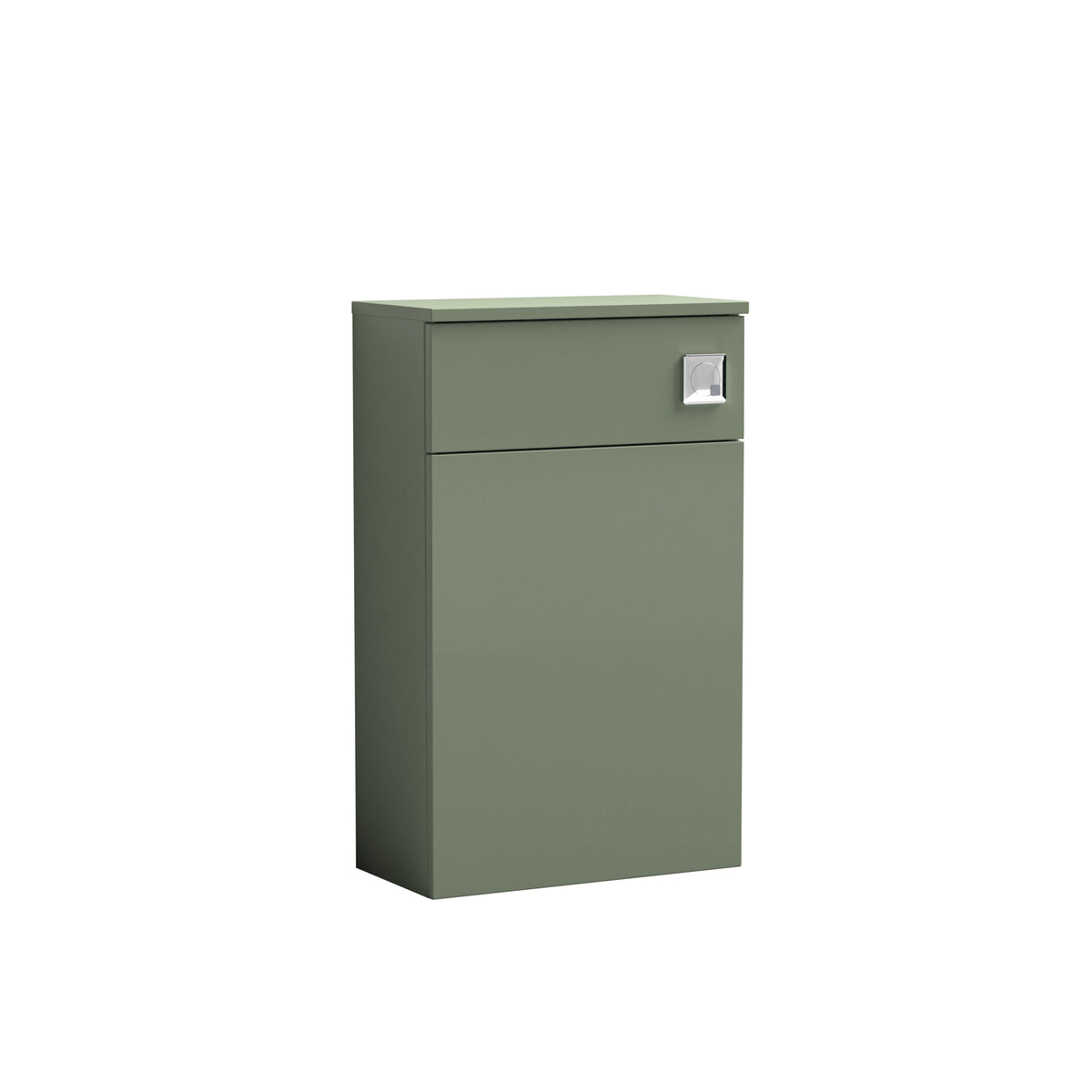 nuie Arno 500mm Satin Green Floor Standing Compact WC Unit - Main product image