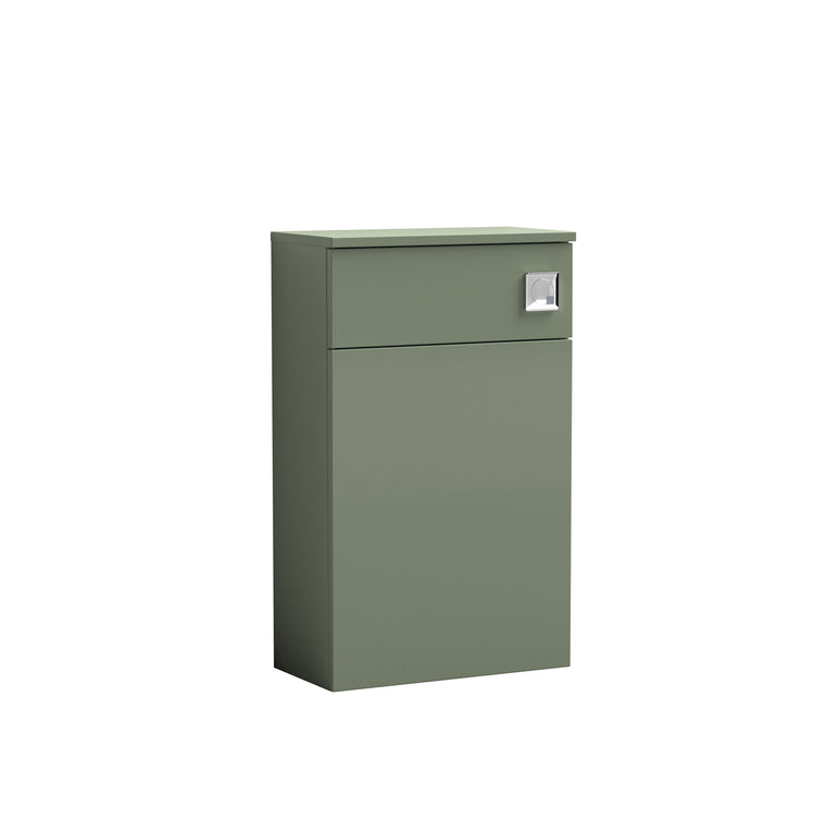 nuie Arno 500mm Satin Green Floor Standing Compact WC Unit - Main product image