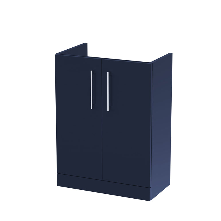 nuie Arno 600mm Midnight Blue 2 Door Floor Standing Vanity Unit - Main product image