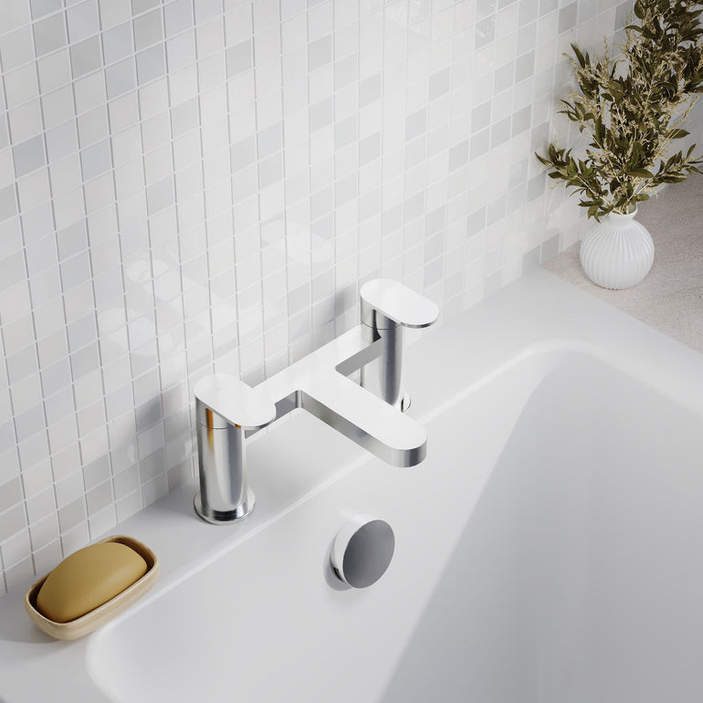nuie choice Halstatt Chrome Bath Filler - Lifestyle image
